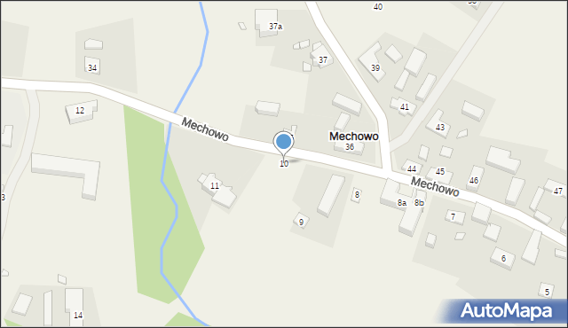 Mechowo, Mechowo, 10, mapa Mechowo