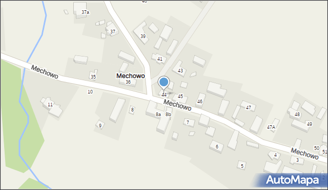 Mechowo, Mechowo, 44, mapa Mechowo