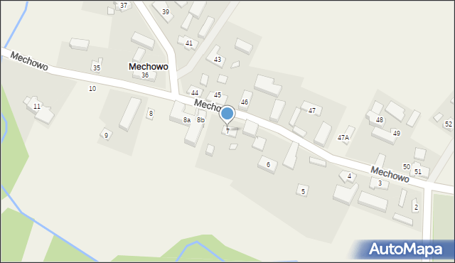 Mechowo, Mechowo, 7, mapa Mechowo