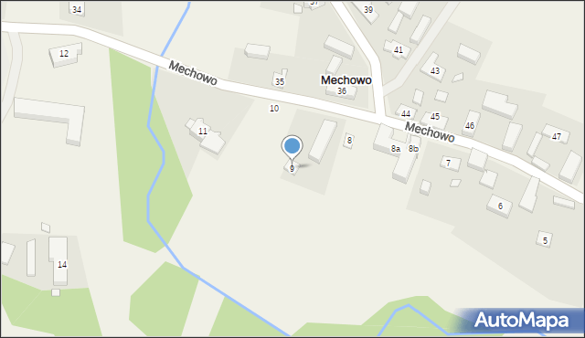 Mechowo, Mechowo, 9, mapa Mechowo
