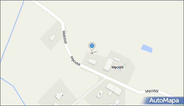 Męcidół, Męcidół, 1a, mapa Męcidół