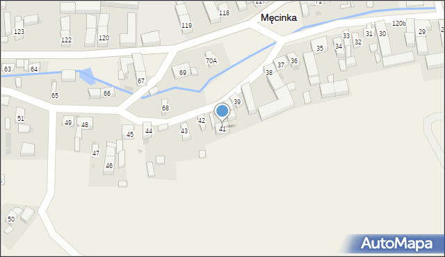 Męcinka, Męcinka, 41, mapa Męcinka