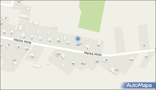 Męcka Wola, Męcka Wola, 62b, mapa Męcka Wola