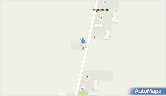 Męczenino, Męczenino, 35, mapa Męczenino