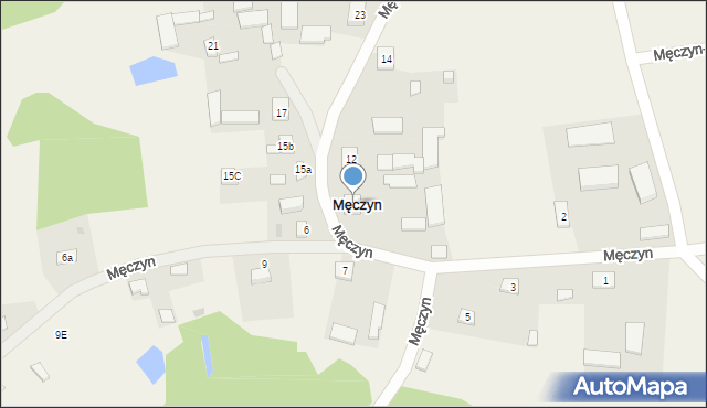 Męczyn, Męczyn, 4, mapa Męczyn