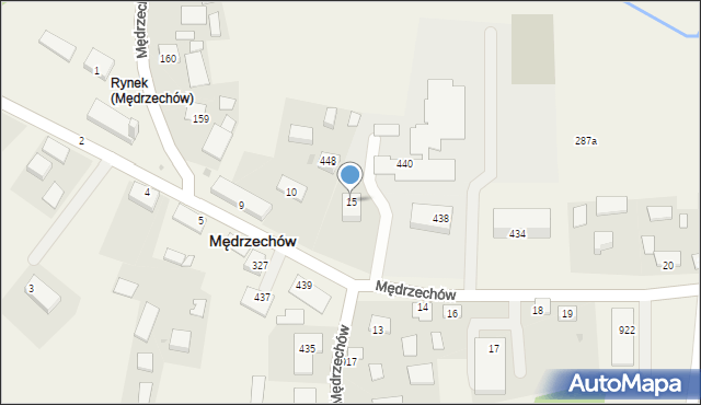 Mędrzechów, Mędrzechów, 15, mapa Mędrzechów