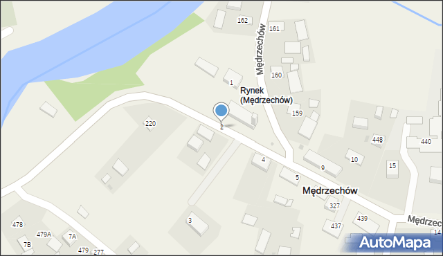 Mędrzechów, Mędrzechów, 2, mapa Mędrzechów