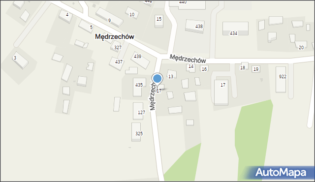 Mędrzechów, Mędrzechów, 917, mapa Mędrzechów