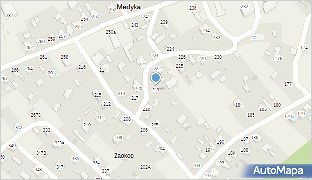 Medyka, Medyka, 219, mapa Medyka