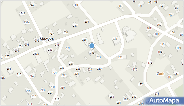 Medyka, Medyka, 234, mapa Medyka