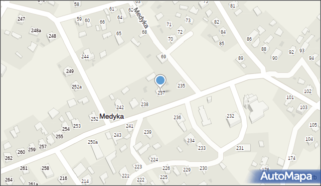 Medyka, Medyka, 237, mapa Medyka