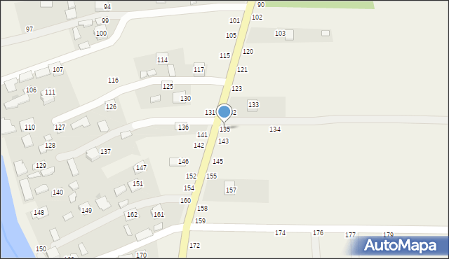 Medynia Głogowska, Medynia Głogowska, 135, mapa Medynia Głogowska