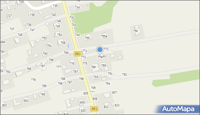 Medynia Głogowska, Medynia Głogowska, 774, mapa Medynia Głogowska