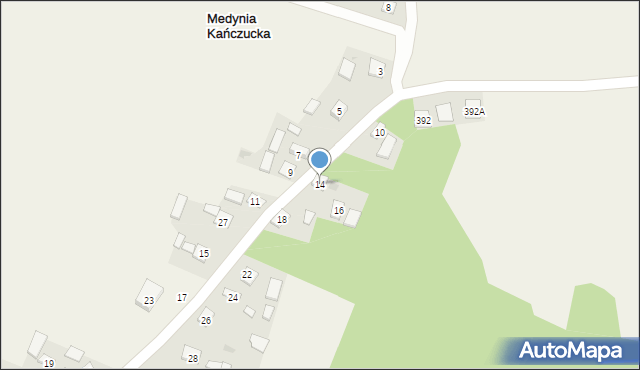 Medynia Kańczucka, Medynia Kańczucka, 14, mapa Medynia Kańczucka