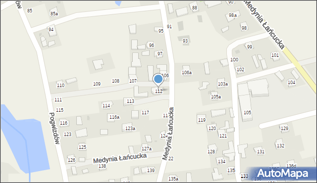 Medynia Łańcucka, Medynia Łańcucka, 112, mapa Medynia Łańcucka