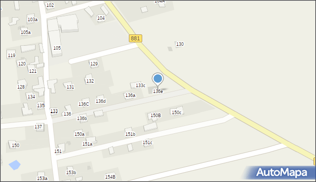 Medynia Łańcucka, Medynia Łańcucka, 136e, mapa Medynia Łańcucka