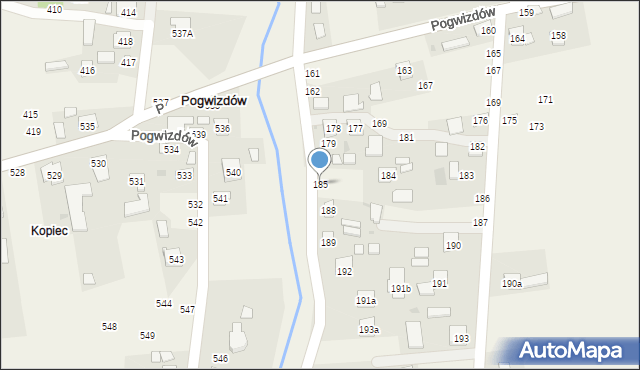 Medynia Łańcucka, Medynia Łańcucka, 185, mapa Medynia Łańcucka