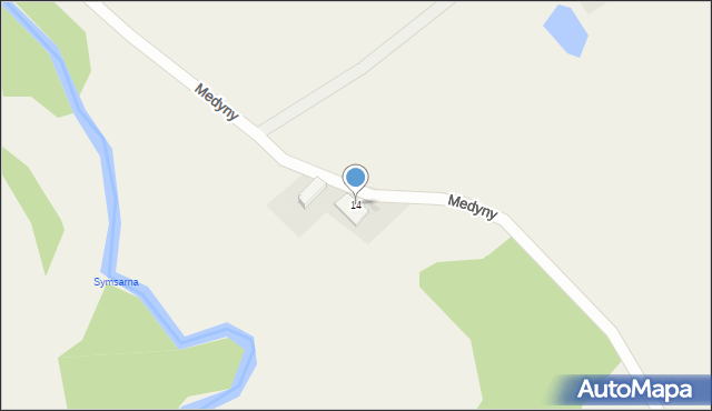 Medyny, Medyny, 14, mapa Medyny