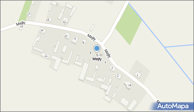 Mejły, Mejły, 5, mapa Mejły