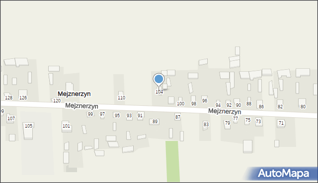 Mejznerzyn, Mejznerzyn, 104, mapa Mejznerzyn