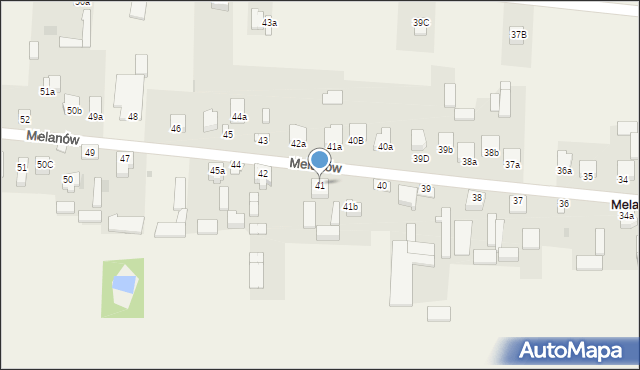 Melanów, Melanów, 41, mapa Melanów