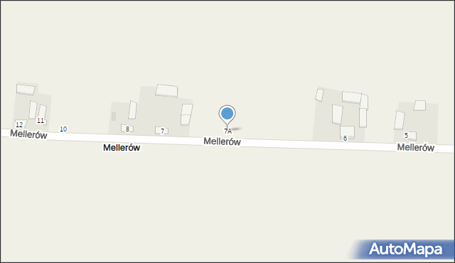 Mellerów, Mellerów, 7A, mapa Mellerów