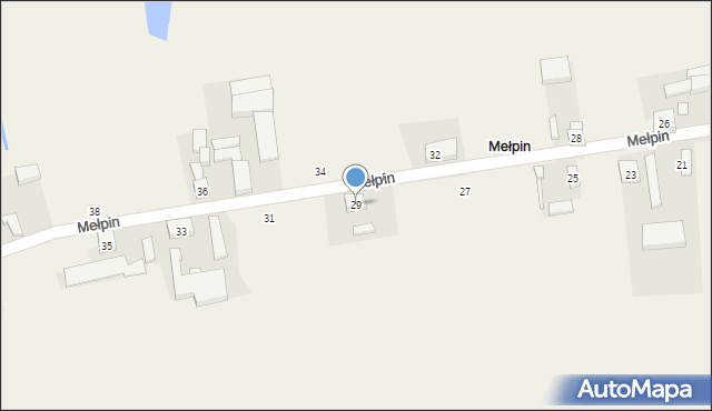 Mełpin, Mełpin, 29, mapa Mełpin