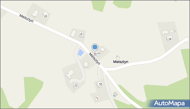 Melsztyn, Melsztyn, 20, mapa Melsztyn