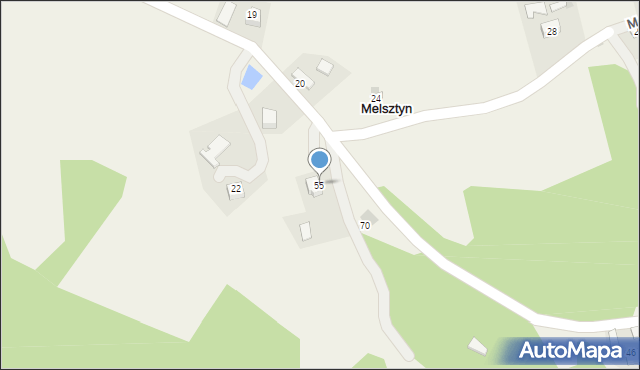 Melsztyn, Melsztyn, 55, mapa Melsztyn