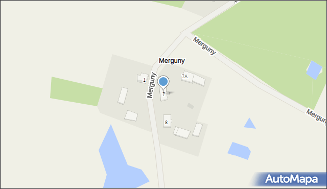 Merguny, Merguny, 7, mapa Merguny