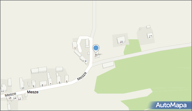 Mesze, Mesze, 20, mapa Mesze