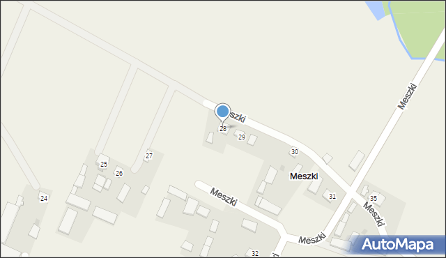 Meszki, Meszki, 28, mapa Meszki