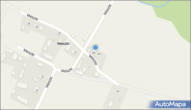 Meszki, Meszki, 36, mapa Meszki