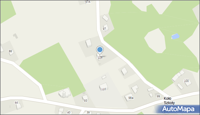 Meszna Opacka, Meszna Opacka, 128, mapa Meszna Opacka