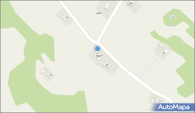 Meszna Opacka, Meszna Opacka, 25A, mapa Meszna Opacka