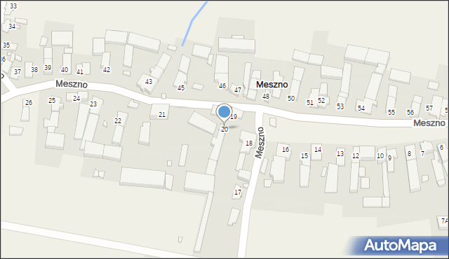 Meszno, Meszno, 20, mapa Meszno