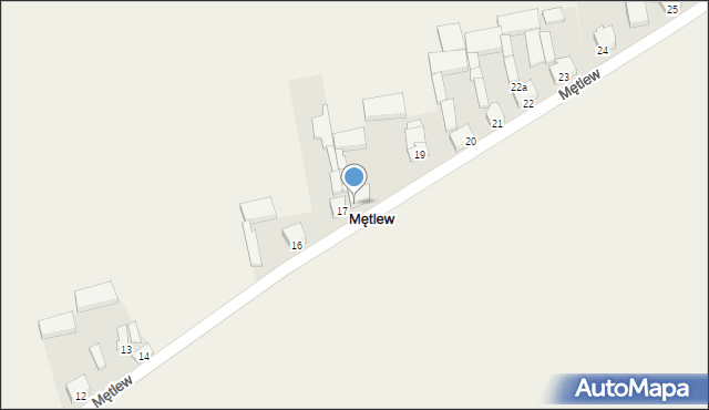 Mętlew, Mętlew, 18, mapa Mętlew