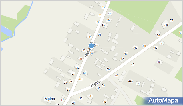 Mętna, Mętna, 57, mapa Mętna