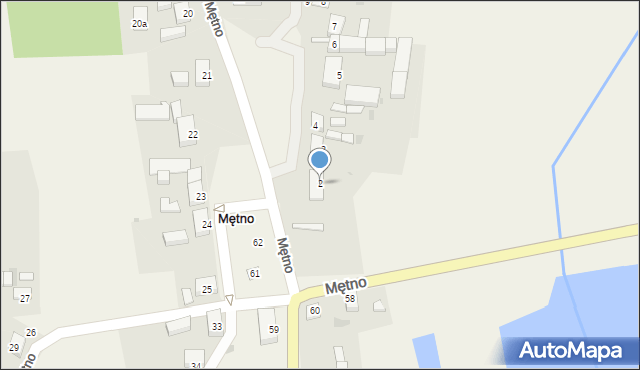 Mętno, Mętno, 2, mapa Mętno