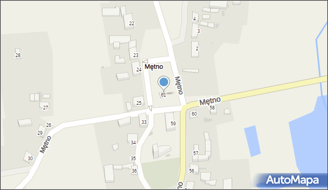 Mętno, Mętno, 61, mapa Mętno