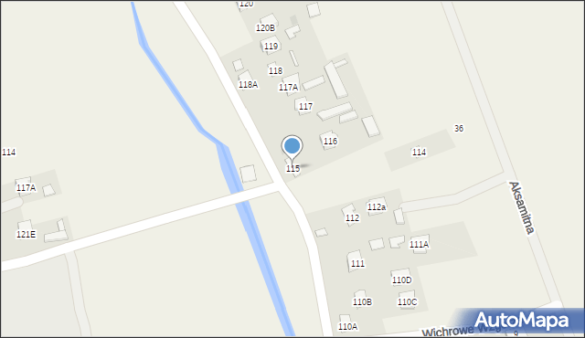 Mętów, Mętów, 115, mapa Mętów