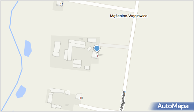 Mężenino-Węgłowice, Mężenino-Węgłowice, 11, mapa Mężenino-Węgłowice