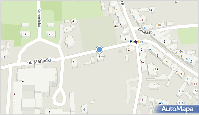Pelplin, Mestwina, 4, mapa Pelplin