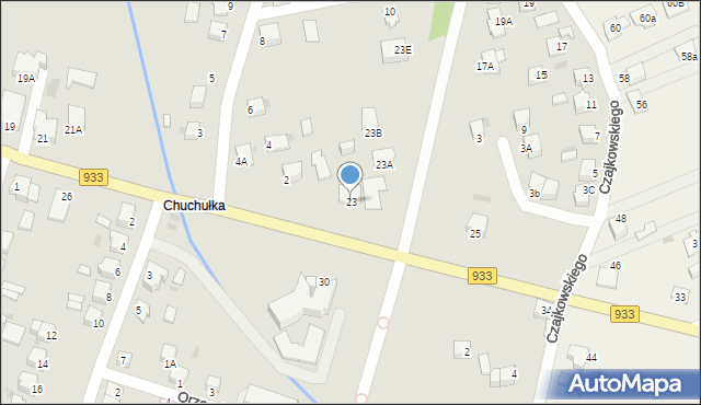 Pszczyna, Męczenników Oświęcimskich, 23, mapa Pszczyny