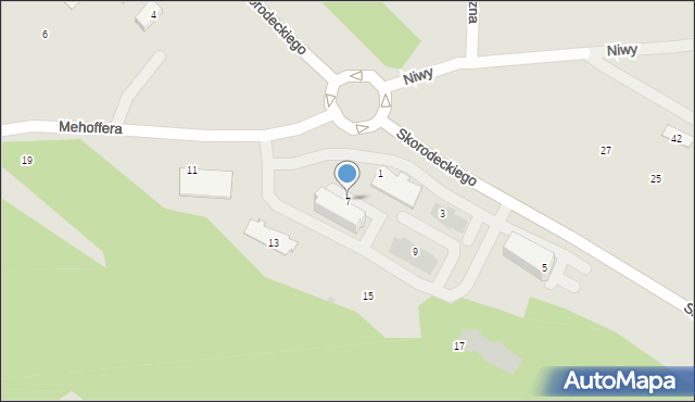 Ropczyce, Mehoffera Józefa, 7, mapa Ropczyce