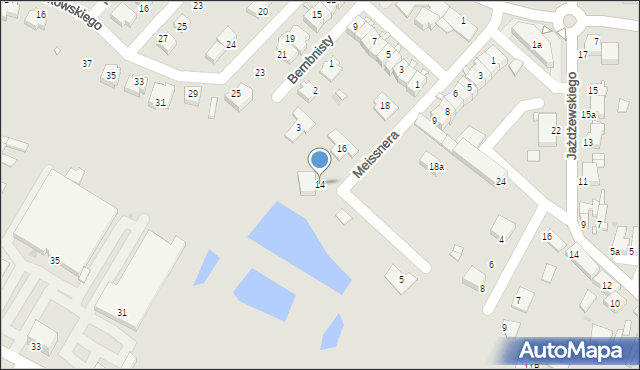 Środa Wielkopolska, Meissnera Mieczysława, ks., 14, mapa Środa Wielkopolska