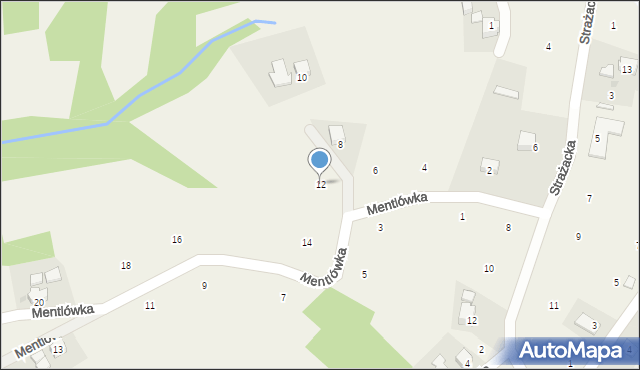 Staszkówka, Mentlówka, 12, mapa Staszkówka