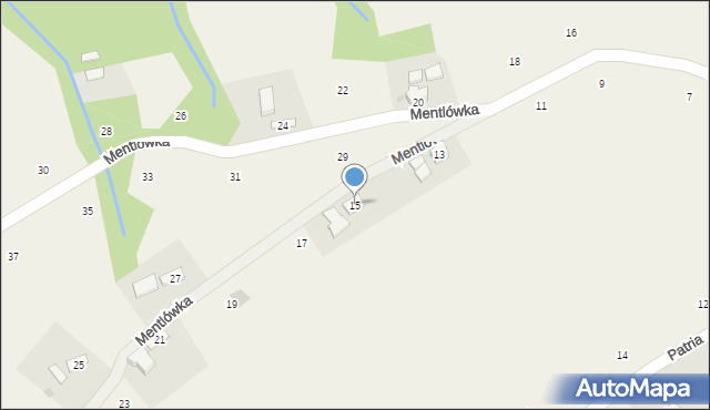 Staszkówka, Mentlówka, 15, mapa Staszkówka