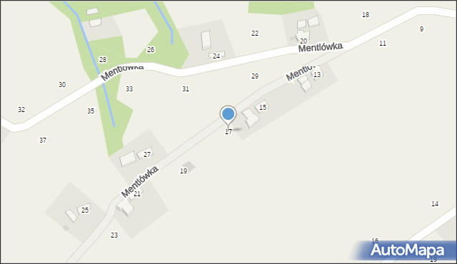 Staszkówka, Mentlówka, 17, mapa Staszkówka