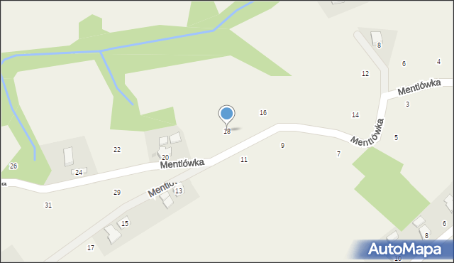 Staszkówka, Mentlówka, 18, mapa Staszkówka